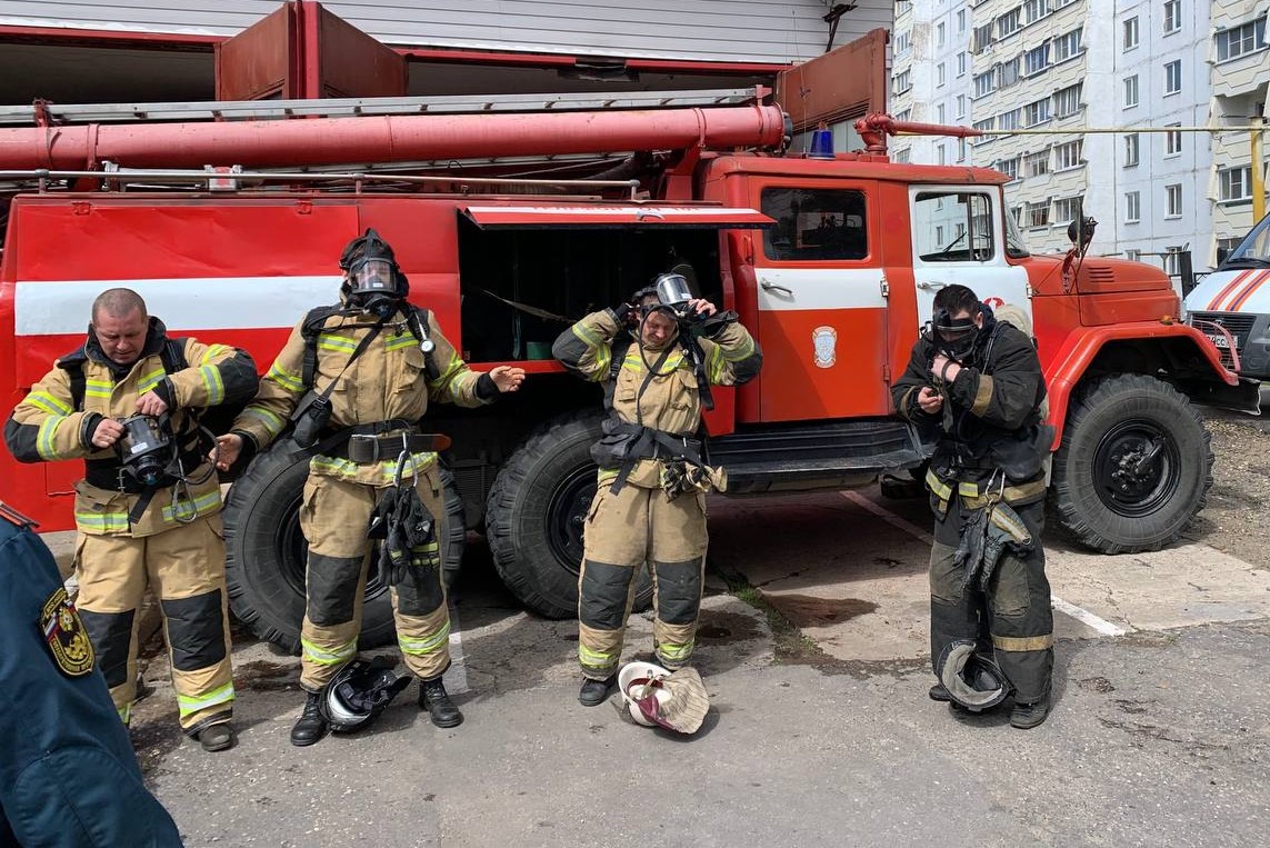 Лучших газодымозащитников определили на соревнованиях МЧС в Выксе